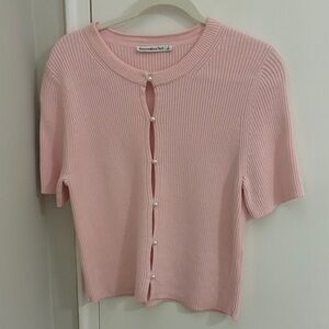 NWOT Abercrombie Ribbed Short Sleeve Top